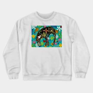 Elephant Jungle Crewneck Sweatshirt